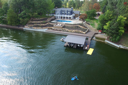waterside lake dock