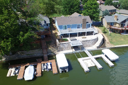 waterside lake dock